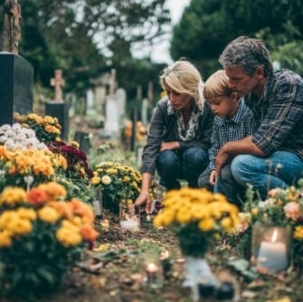 floral tribute and memorial arrangement headstones Delmar, NY